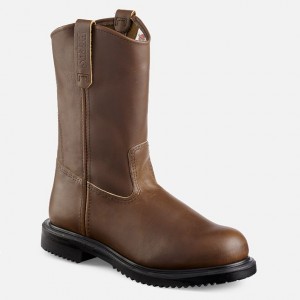 Red Wing 11-inch Safety Toe Pull-On Boot Svarte | TFWC-52049