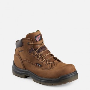 Red Wing 5-inch Waterproof Safety Toe Boot Brune | HANO-69527