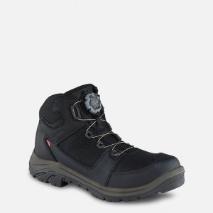 Red Wing 5-inch Waterproof Safety Toe Hiker Boot Black-Gray | TCML-12954