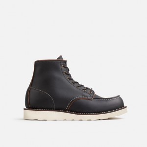 Red Wing 6-Inch Boot in Black Prairie Leather | XUTD-16285