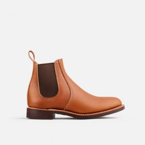 Red Wing 6-inch Chelsea Short Boot in Pecan Boundary Leather | GZHC-56901