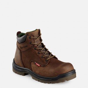 Red Wing 6-inch Safety Toe Boot Brune | NCJD-45918