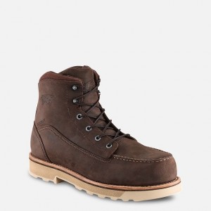 Red Wing 6-inch Safety Toe Boot Tan | DNVM-80364