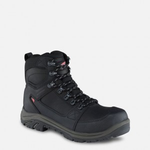 Red Wing 6-inch Side-Zip Waterproof Safety Toe Boot Black-Gray | PHLU-43280