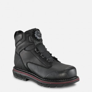 Red Wing 6-inch Waterproof BOA® Safety Toe Boot Svarte | ZAOQ-27318