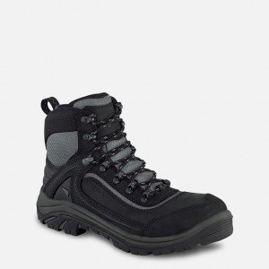 Red Wing 6-inch Waterproof Safety Toe Boot Black-Gray | EBKM-13470