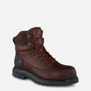 Red Wing 6-inch Waterproof Safety Toe Boot Black-Gray | FHTI-94762