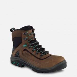 Red Wing 6-inch Waterproof Safety Toe Boot Black-Turquoise | PTML-68329