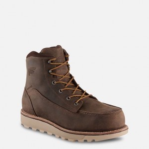 Red Wing 6-inch Waterproof Safety Toe Boot Tan | JCFM-91673