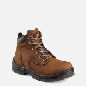 Red Wing 6-inch Waterproof Safety Toe Boot Brune | MRCS-93675