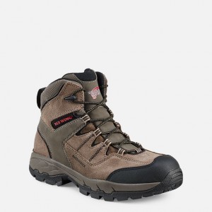 Red Wing 6-inch Waterproof Safety Toe Hiker Boot Gray | TMWU-71950