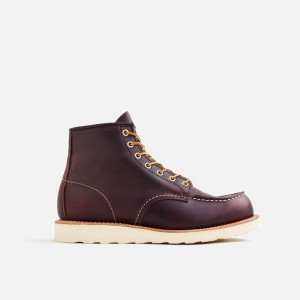 Red Wing 6-inch boot in Black Cherry Excalibur Leather | LNAV-96875