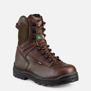 Red Wing 8-inch Insulated, Waterproof CSA Safety Toe Boot Black-Brown | HZXA-94073