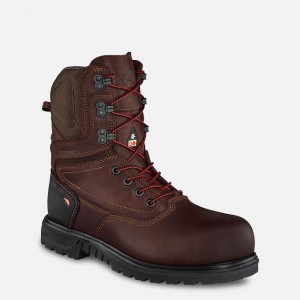 Red Wing 8-inch Waterproof, CSA Safety Toe Boot Black-Gray | UDJI-50761