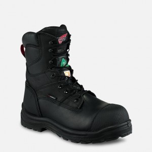 Red Wing 8-inch Waterproof CSA Safety Toe Boot Svarte | LHZC-60354