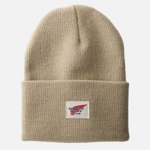 Red Wing Cuffed Beanie Hat in Stone | KGAO-30461