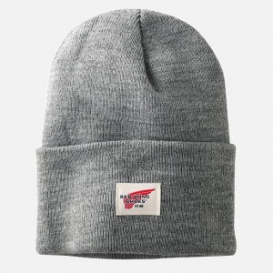 Red Wing Knit Watch Hat in Light Gray Heather | MHAZ-73251