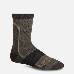 Red Wing Merino Wool Blend Crew Sock in Brown | EQYG-20754