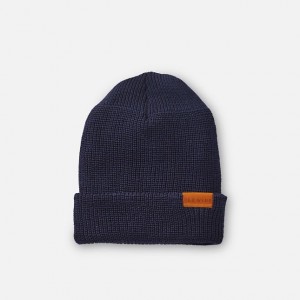 Red Wing Merino Wool Knit Hat in Navy | VCRP-30576