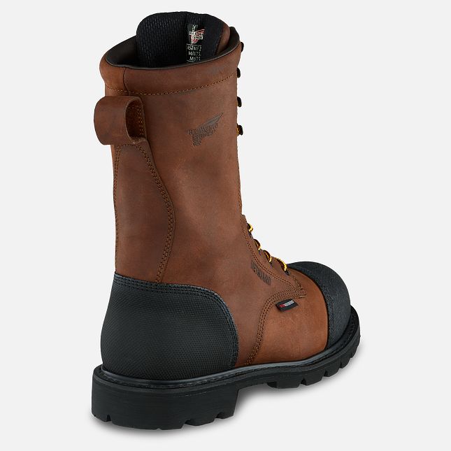 Red Wing 10-inch Waterproof Safety Toe Metguard Boot | GIQR-83564