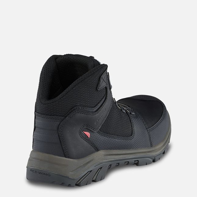 Red Wing 5-inch Waterproof Safety Toe Hiker Boot Black-Gray | TCML-12954