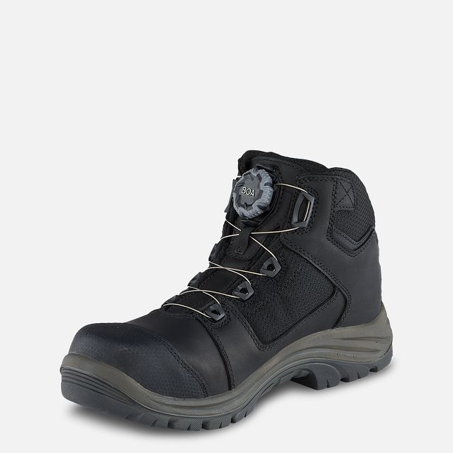 Red Wing 5-inch Waterproof Safety Toe Hiker Boot Black-Gray | TCML-12954