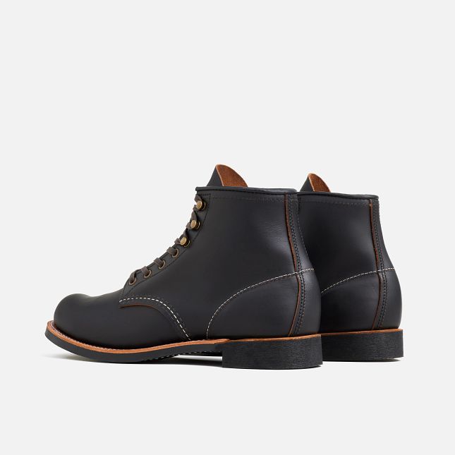 Red Wing 6-Inch Boot in Black Prairie Leather | SIGD-87913