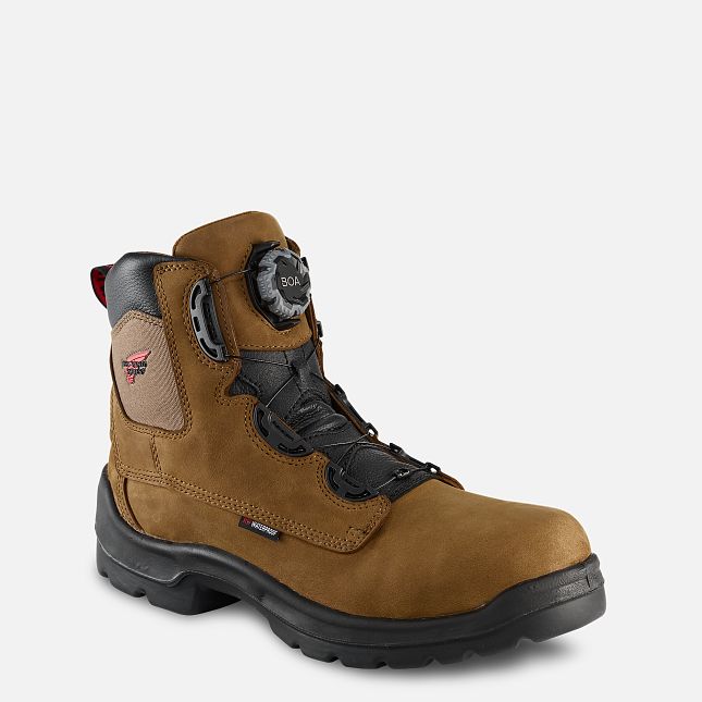 Red Wing 6-inch BOA® Waterproof Safety Toe Boot Svarte | GBUO-04836