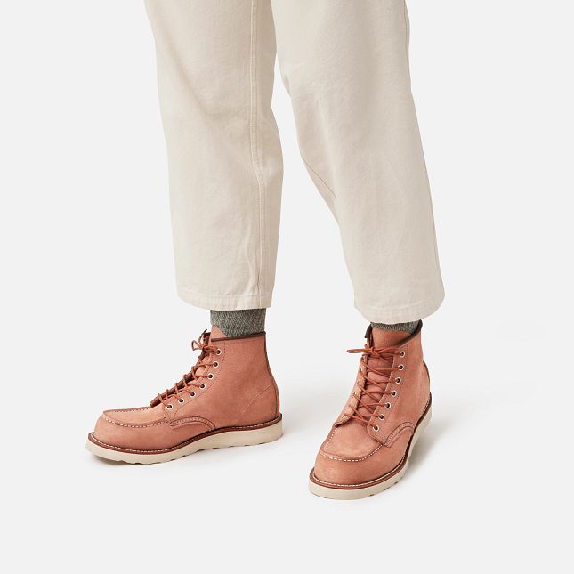 Red Wing 6-inch Boot in Dusty Rose Abilene Leather | ZPDE-31687