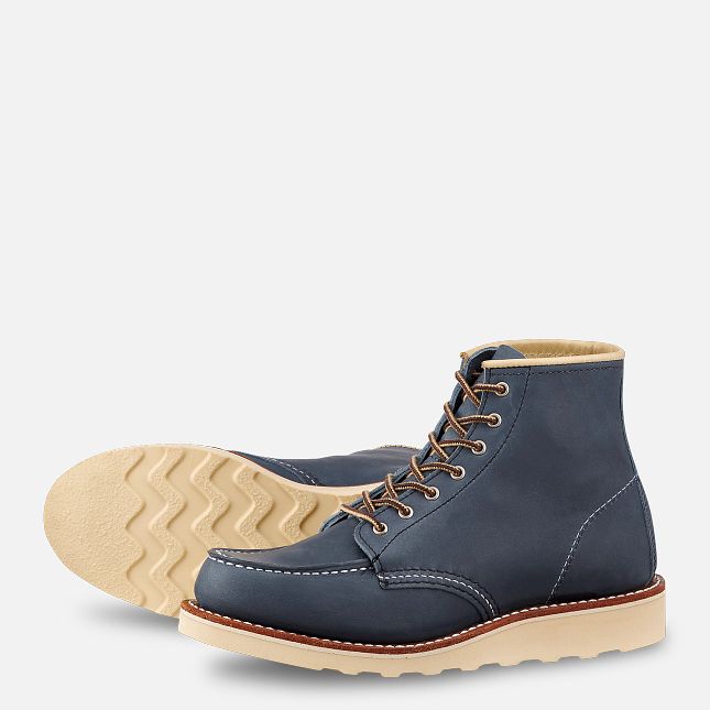 Red Wing 6-inch Classic Short Boot in Indigo Legacy Leather | IKPU-34681