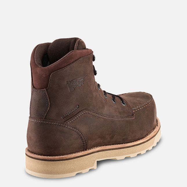 Red Wing 6-inch Safety Toe Boot Tan | DNVM-80364