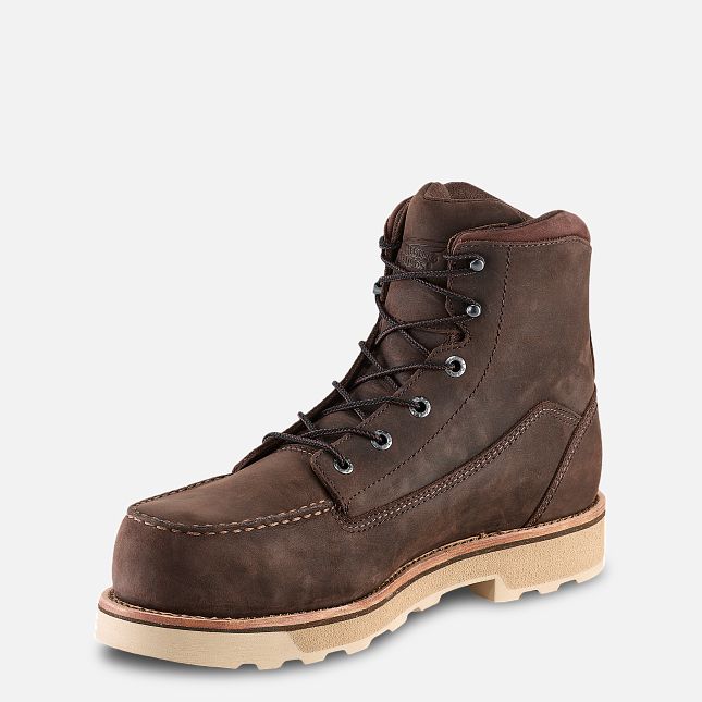 Red Wing 6-inch Safety Toe Boot Tan | DNVM-80364