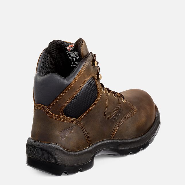 Red Wing 6-inch Safety Toe Metguard Boot Svarte | FSBU-03921