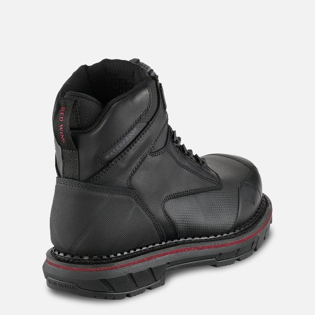 Red Wing 6-inch Waterproof BOA® Safety Toe Boot Svarte | ZAOQ-27318