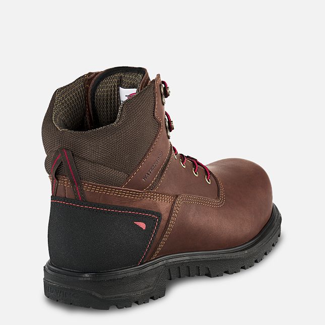 Red Wing 6-inch Waterproof CSA Safety Toe Boot Black-Gray | IOLR-74063