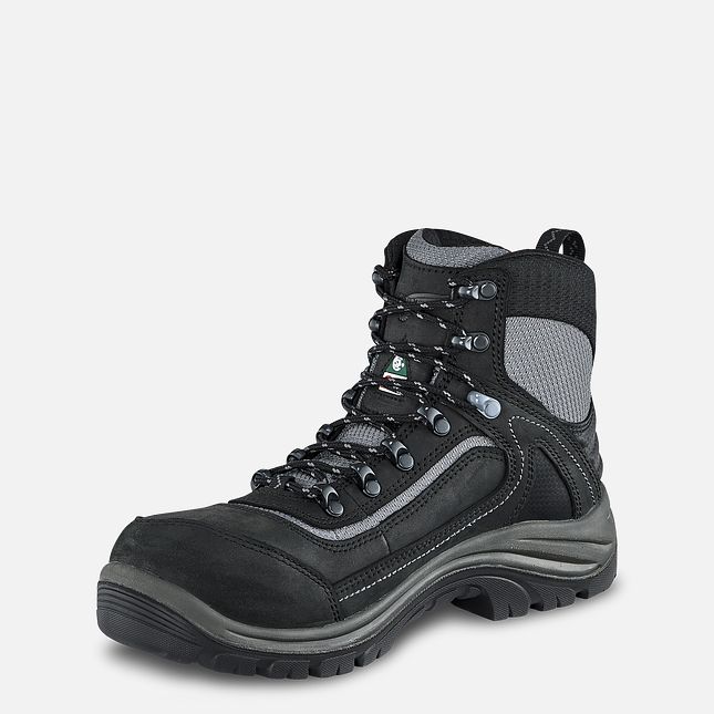 Red Wing 6-inch Waterproof CSA Safety Toe Hiker Boot Black-Gray | VRHP-21638