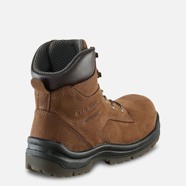 Red Wing 6-inch Waterproof Safety Toe Boot Brune | MXOZ-65972