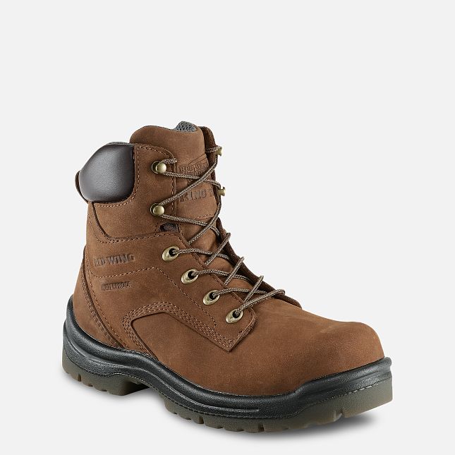 Red Wing 6-inch Waterproof Safety Toe Boot Brune | MXOZ-65972