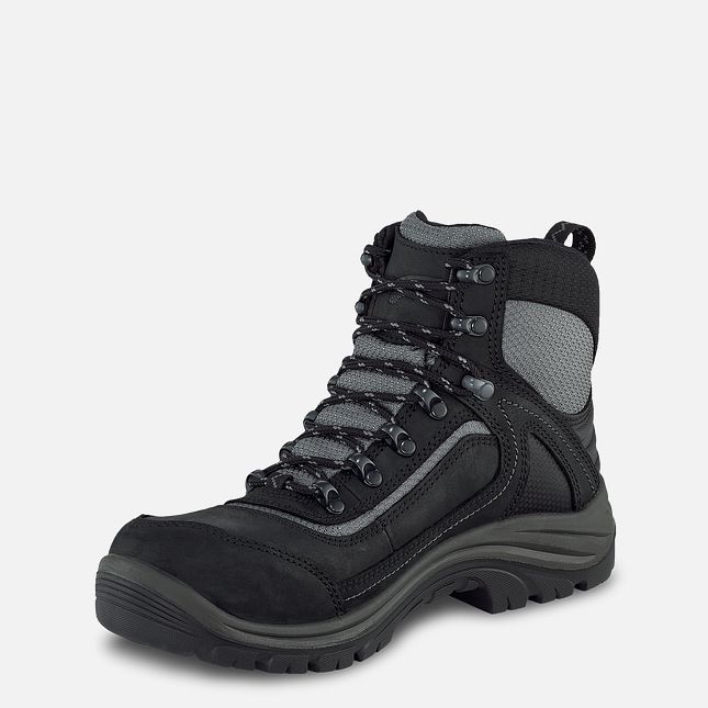 Red Wing 6-inch Waterproof Safety Toe Boot Black-Gray | EBKM-13470