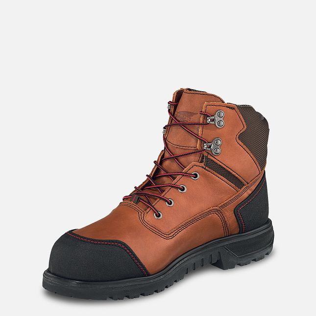 Red Wing 6-inch Waterproof Safety Toe Boot Black-Gray | TLFV-09782