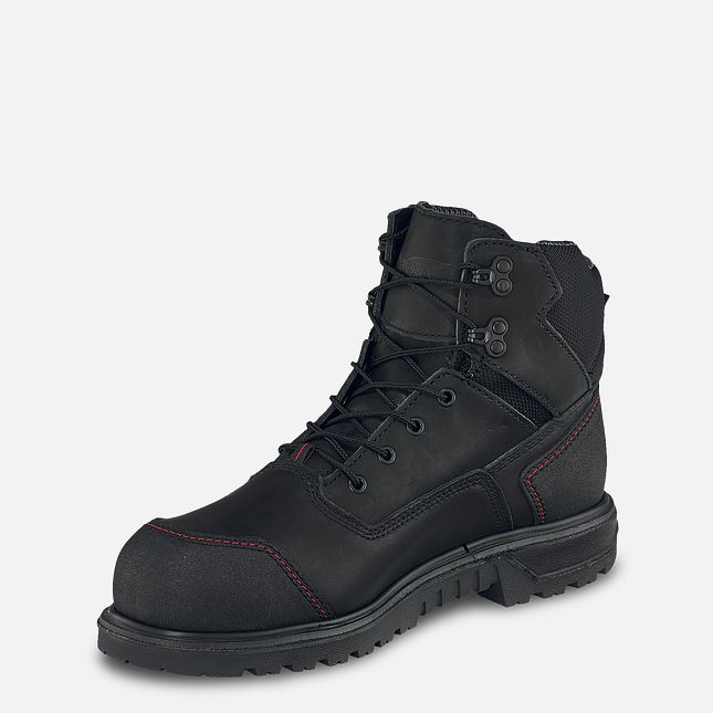 Red Wing 6-inch Waterproof Safety Toe Boot Black-Gray | CHYP-12659