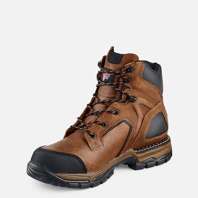 Red Wing 6-inch Waterproof Safety Toe Boot Rød | DLEV-20641