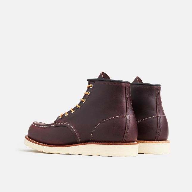 Red Wing 6-inch boot in Black Cherry Excalibur Leather | LNAV-96875