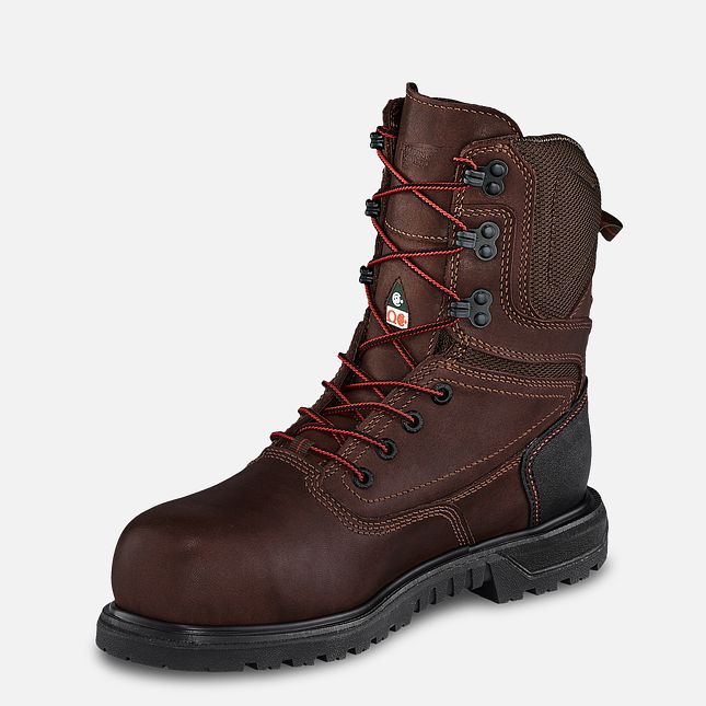 Red Wing 8-inch Waterproof, CSA Safety Toe Boot Black-Gray | UDJI-50761