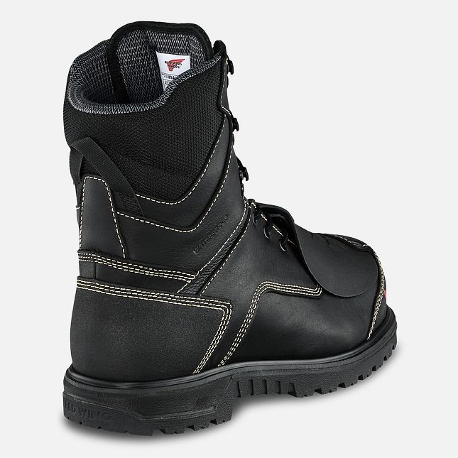 Red Wing 8-inch Waterproof, Metguard, CSA Safety Toe Boot Black-Gray | RZDO-57206