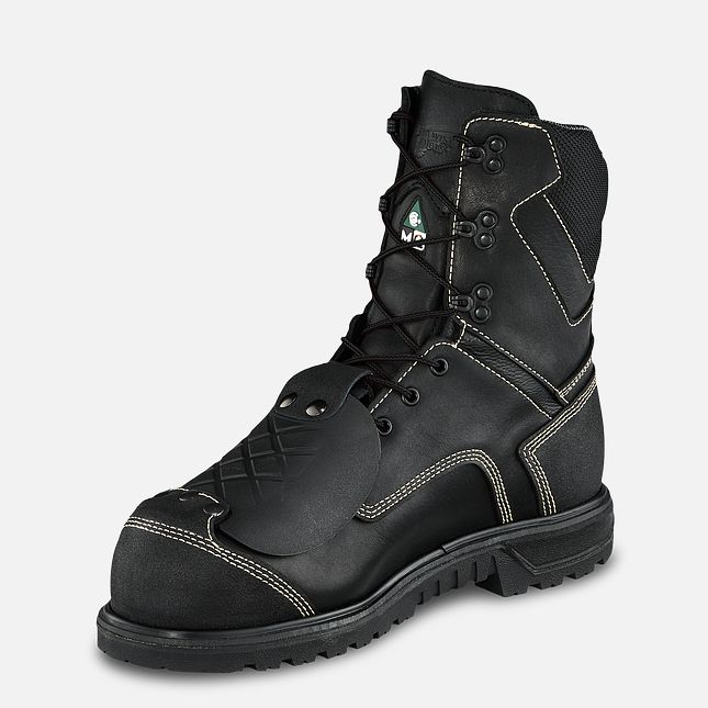 Red Wing 8-inch Waterproof, Metguard, CSA Safety Toe Boot Black-Gray | RZDO-57206