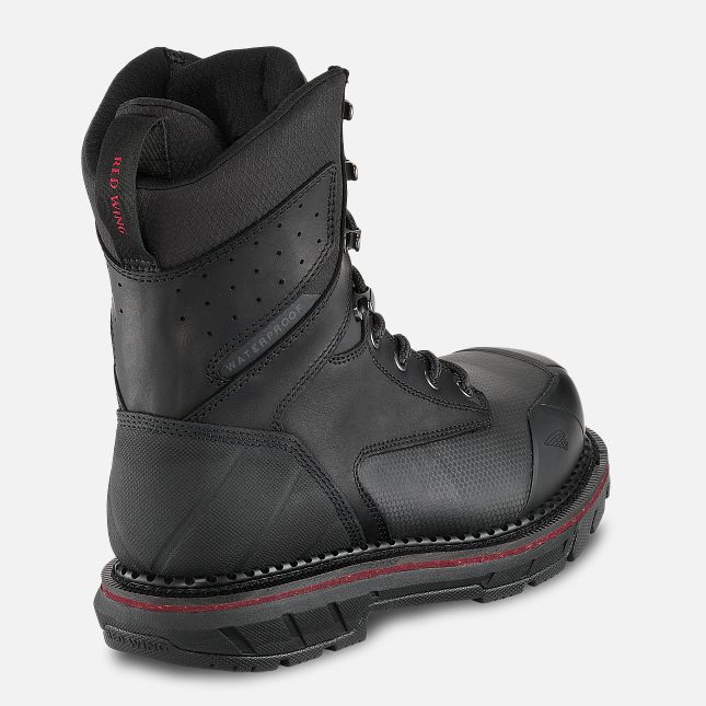 Red Wing 8-inch Waterproof Safety Toe Boot Svarte | ESNQ-70582