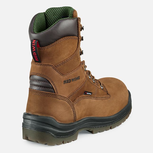 Red Wing 8-inch Waterproof Safety Toe Boot Brune | PUCY-09875