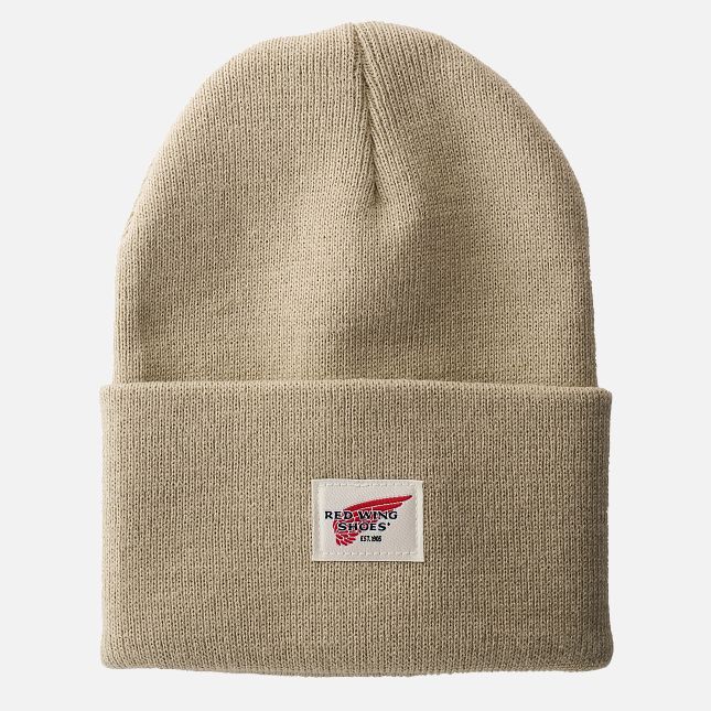 Red Wing Cuffed Beanie Hat in Stone | KGAO-30461