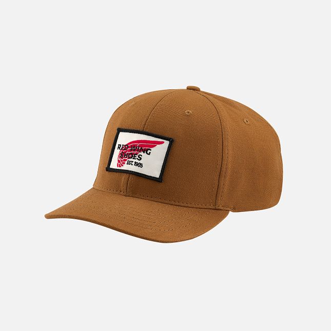 Red Wing Embroidered Logo Ball Cap in Copper | IVGQ-13608